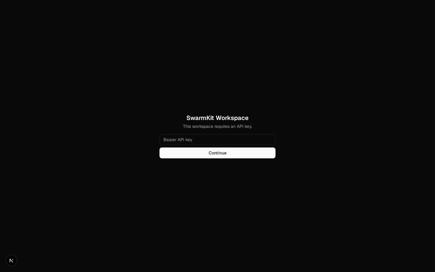 The portal's login gate